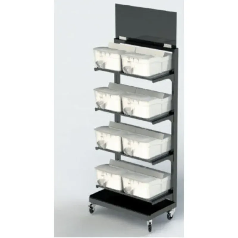 Mobilier sur roulettes pour distributeur de vrac 15 L 