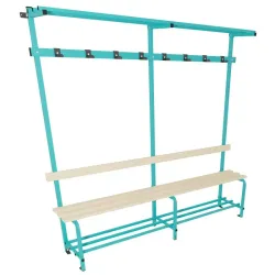 Banc en mélaminé avec portemanteaux 8 patères