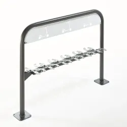 Mottez - Support 12 trottinettes face-à-face sur pieds ou à sceller