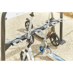 Mottez - Support 12 trottinettes face-à-face sur pieds ou à sceller