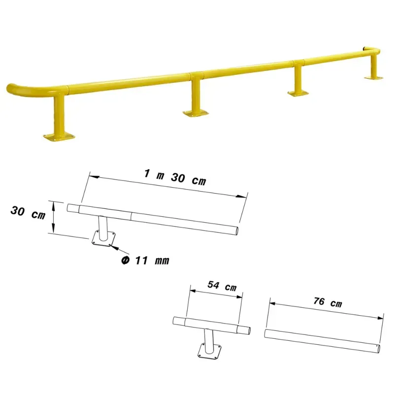 Module d'extension pour arceau de protection pour rack industriel