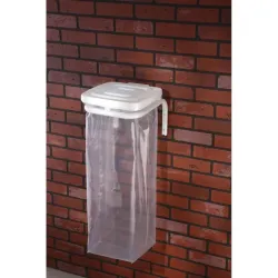 Support sac poubelle mural avec couvercle