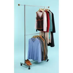 Portant 2 étages mobile 1 et 2 m - Charge 20 kg