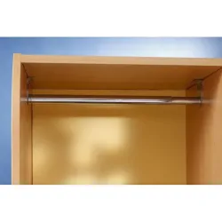 Barre de penderie nickelée 40 à 120 cm