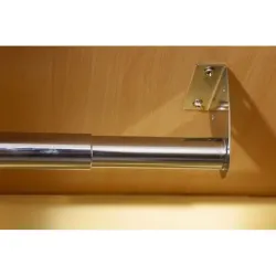 Mottez - Barre de penderie nickelée de 40 à 120 cm