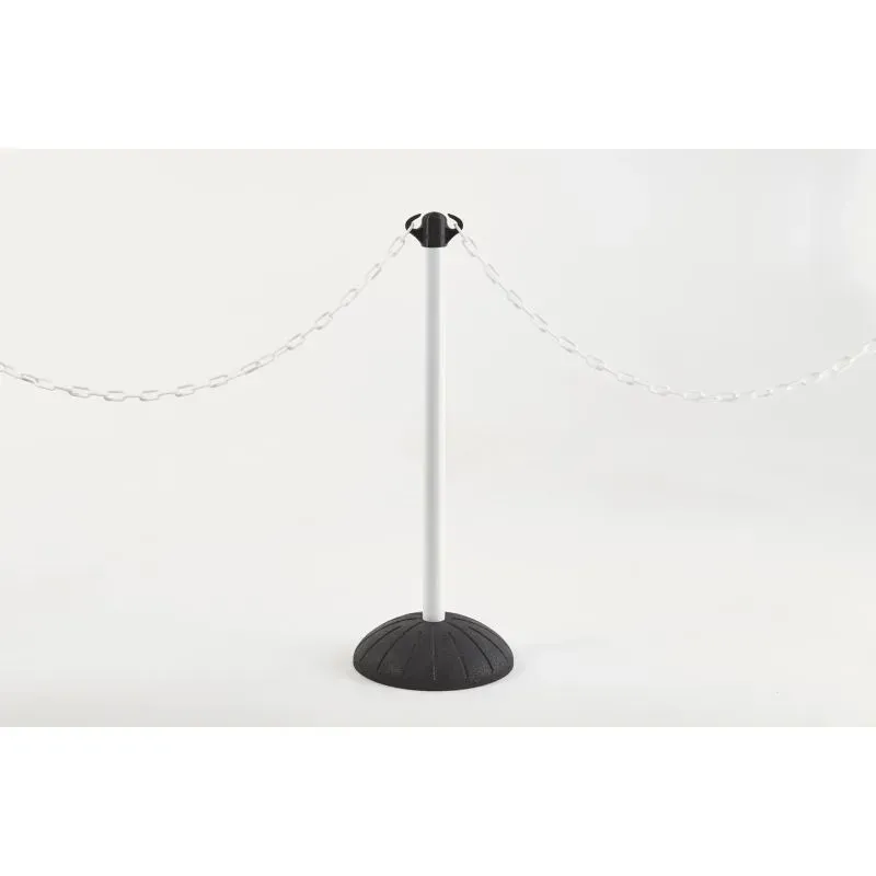 Mottez - Potelet pour chaîne avec socle en caoutchouc