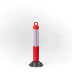 Poteau de signalisation flexible à 180° + anneau passe chaîne
