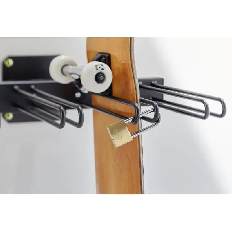 Mottez M059S4MUR - Range 4 skateboards mural avec antivol