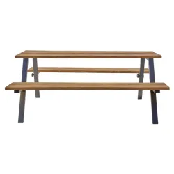 Mottez M517S - Lot de 2 pieds pour table de pique-nique