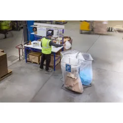 Support poubelle 240 L ou 400 L - triple bacs