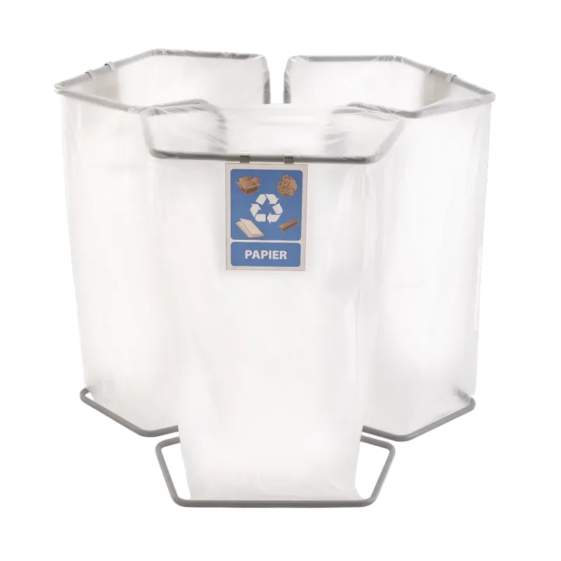 Porte sacs de poubelle - triple bacs de 240 L ou 400 L