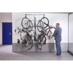 Suspension avec crochets coulissants pour 5 vélos