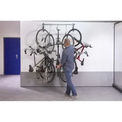 Suspension avec crochets coulissants pour 5 vélos