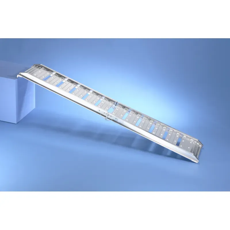 Lot de 2 rampes PMR en aluminium lisse repliable