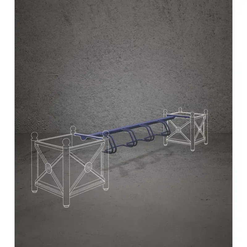 Support vélos à fixer sur jardinière - Jardivélo