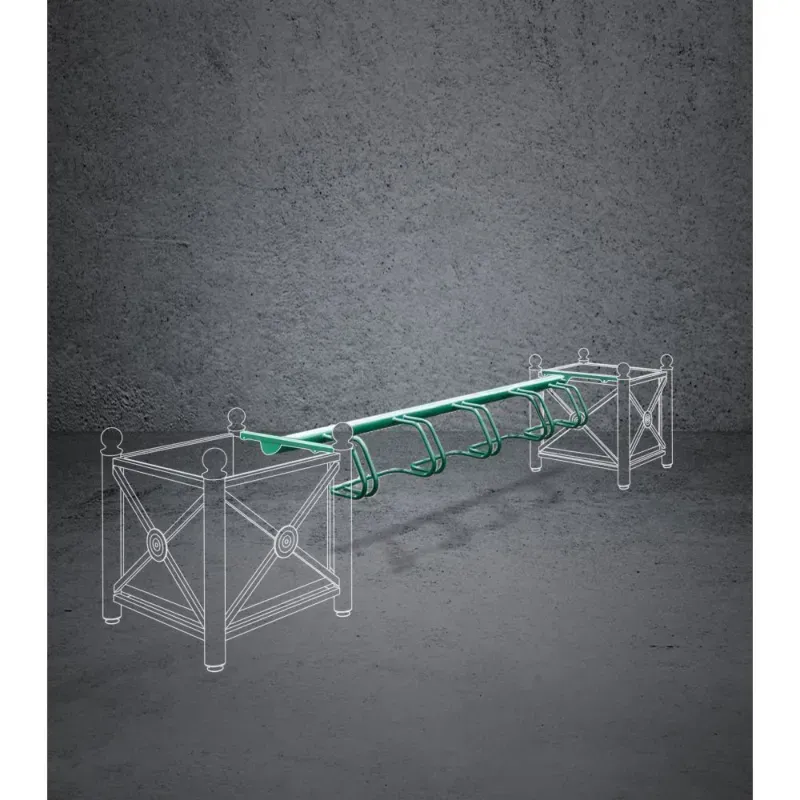 Support vélos à fixer sur jardinière - Jardivélo