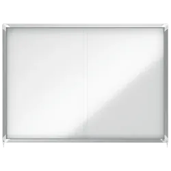 Vitrine d'affichage intérieure avec porte coulissante et serrure