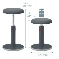 Tabouret assis-debout confortable