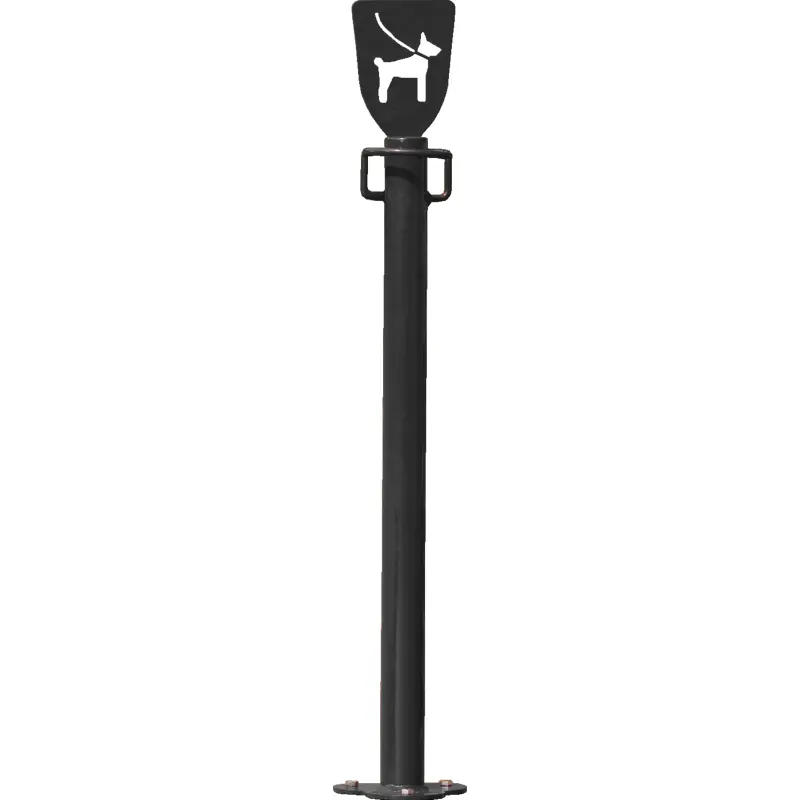 Potelet accroche laisse animaux de compagnie