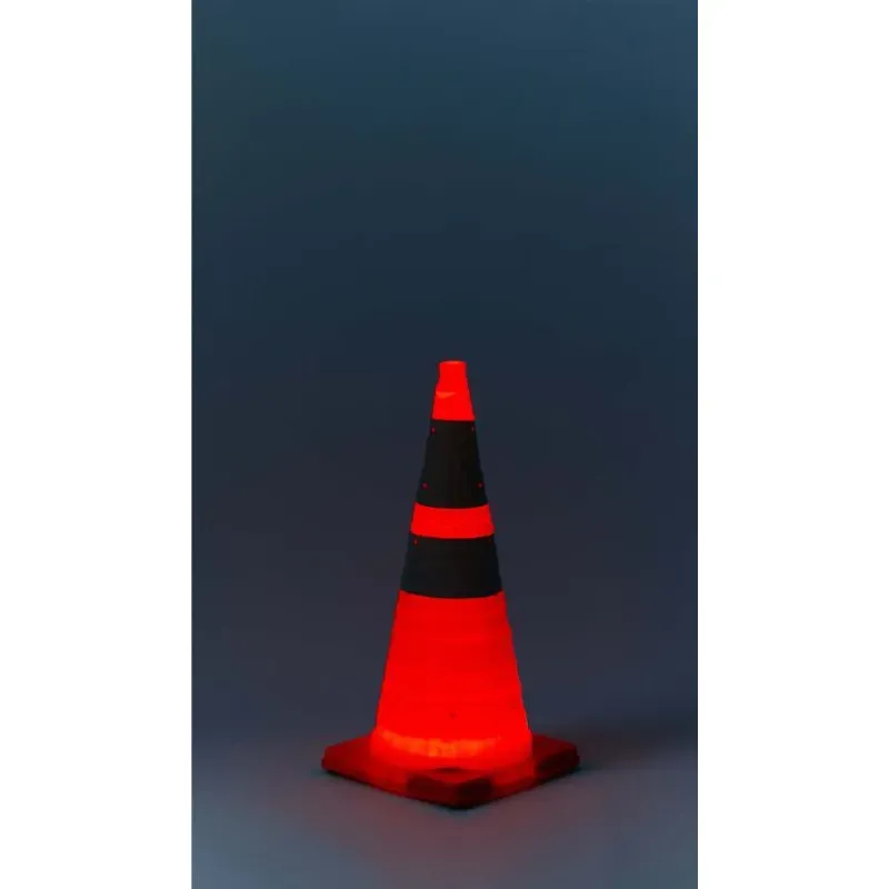Cône lumineux rétractable pour la signalisation