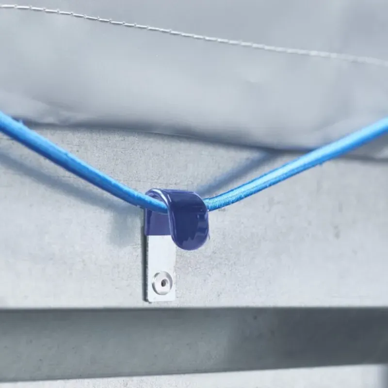 Lot de 5 accroches fer plat gainés