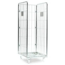 Roll container 3 côtés à grandes mailles