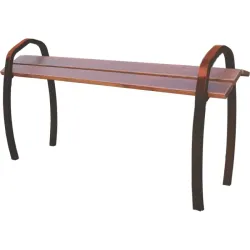 Banc extérieur Assis-debout bois acier