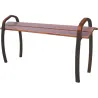 Banc extérieur Assis-debout bois acier