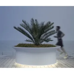 Jardinère cylindrique en béton - Hat