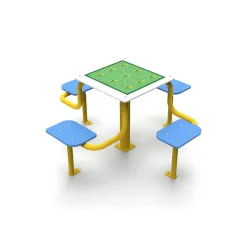 Table de jeux d'extérieur pour enfants échecs, petits chevaux, l'oie