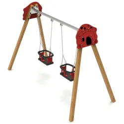 Balançoire double berceau - 2 enfants