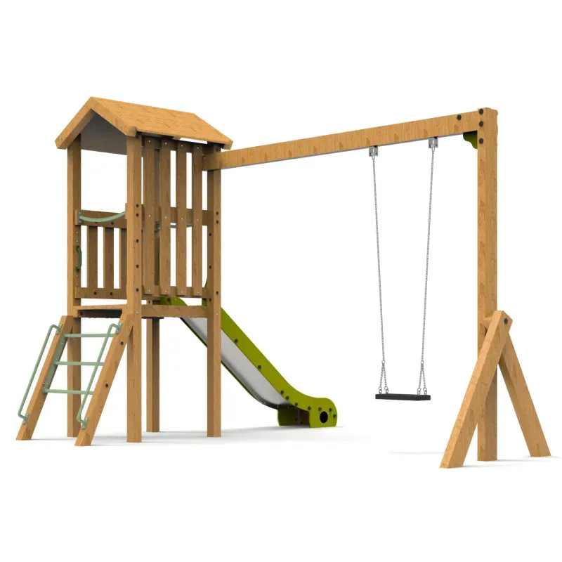 Aire de jeux bois Ruiloba