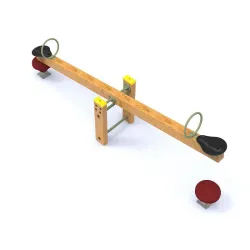 Balançoire à bascule en bois Rustique - 2 enfants