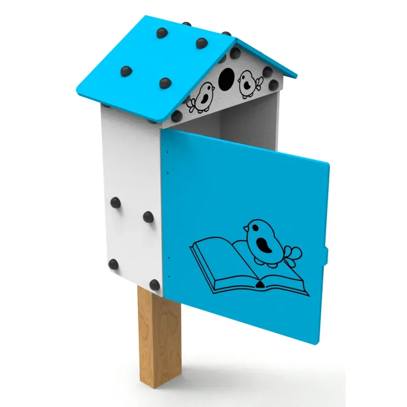 Boîte à livres enfants inclusive PMR - Oiseaux