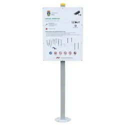 Panneau d'informations aire de fitness galvanisé - URBAGYM