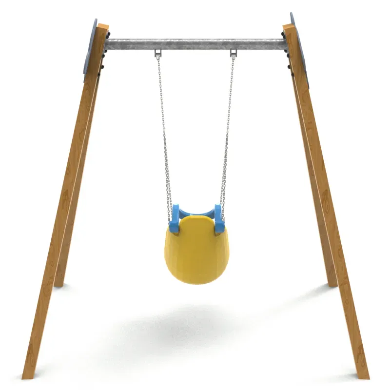 Balançoire bois 1 siège inclusif PM738/H/S/C Manufacturas Deportivas