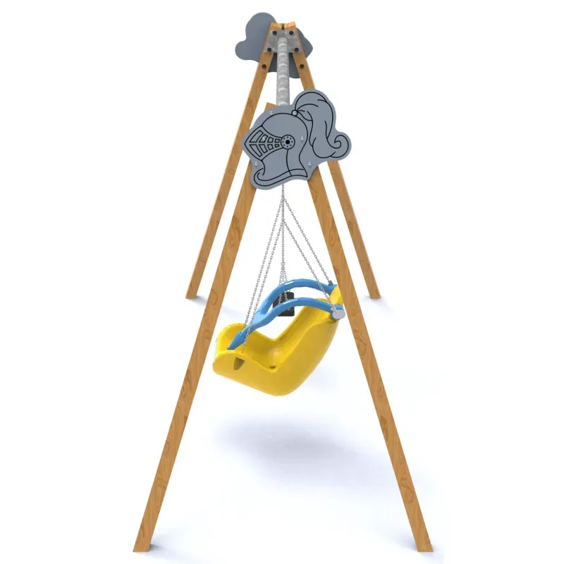 Balançoire bois 2 sièges inclusif et plat Manufacturas Deportivas