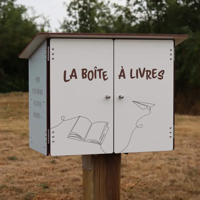 Boîte à bouquins bois sur pied ou murale