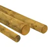 Poteau rond D.8 à 14 cm en bois Pin pour clôture