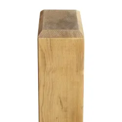 Poteau bois raboté avec chanfreins en Pin 14.5 x 14.5 cm - Landes