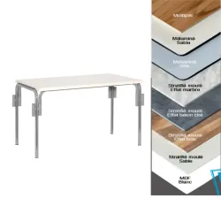 Table Mairietable rectangulaire - Démontable & Allongeable