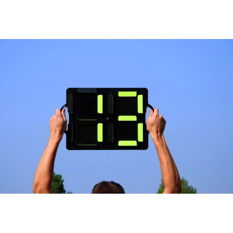 Panneau football pour changement de joueur