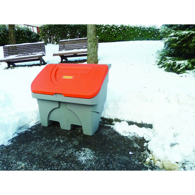 Coffre de stockage sel de déneigement PE