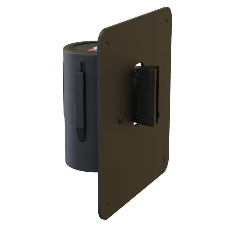 Enrouleur mural encastrable pour gestion file d'attente