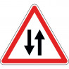 Panneau circulation dans les deux sens - A18