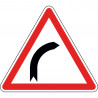 Panneau virage à droite - A1a