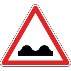 Panneau cassis ou dos-d'âne - A2a