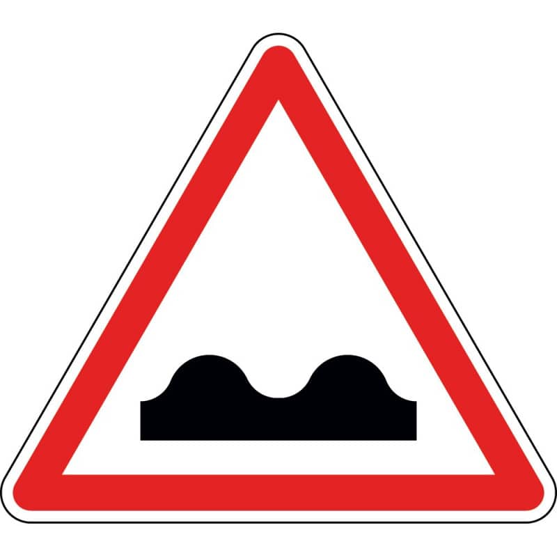 Panneau cassis ou dos-d'âne - A2a