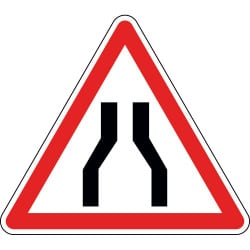 Panneau chaussée rétrécie - A3