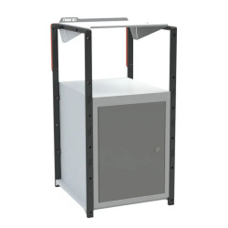 Pupitre d'atelier fixe à plan inclinable + 1 porte - 150 kg